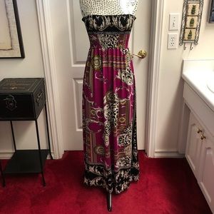 She’s Cool Strapless Maxi Dress